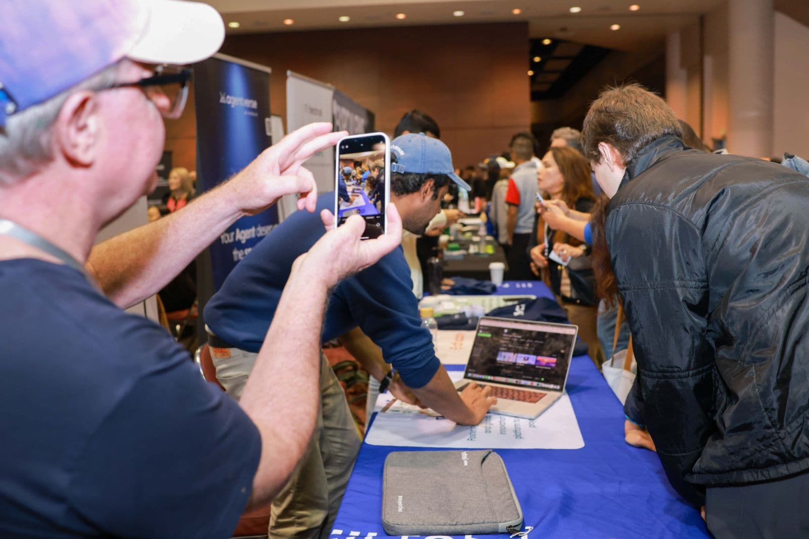 Video production setup for AI conference in Silicon Valley by JY Studio