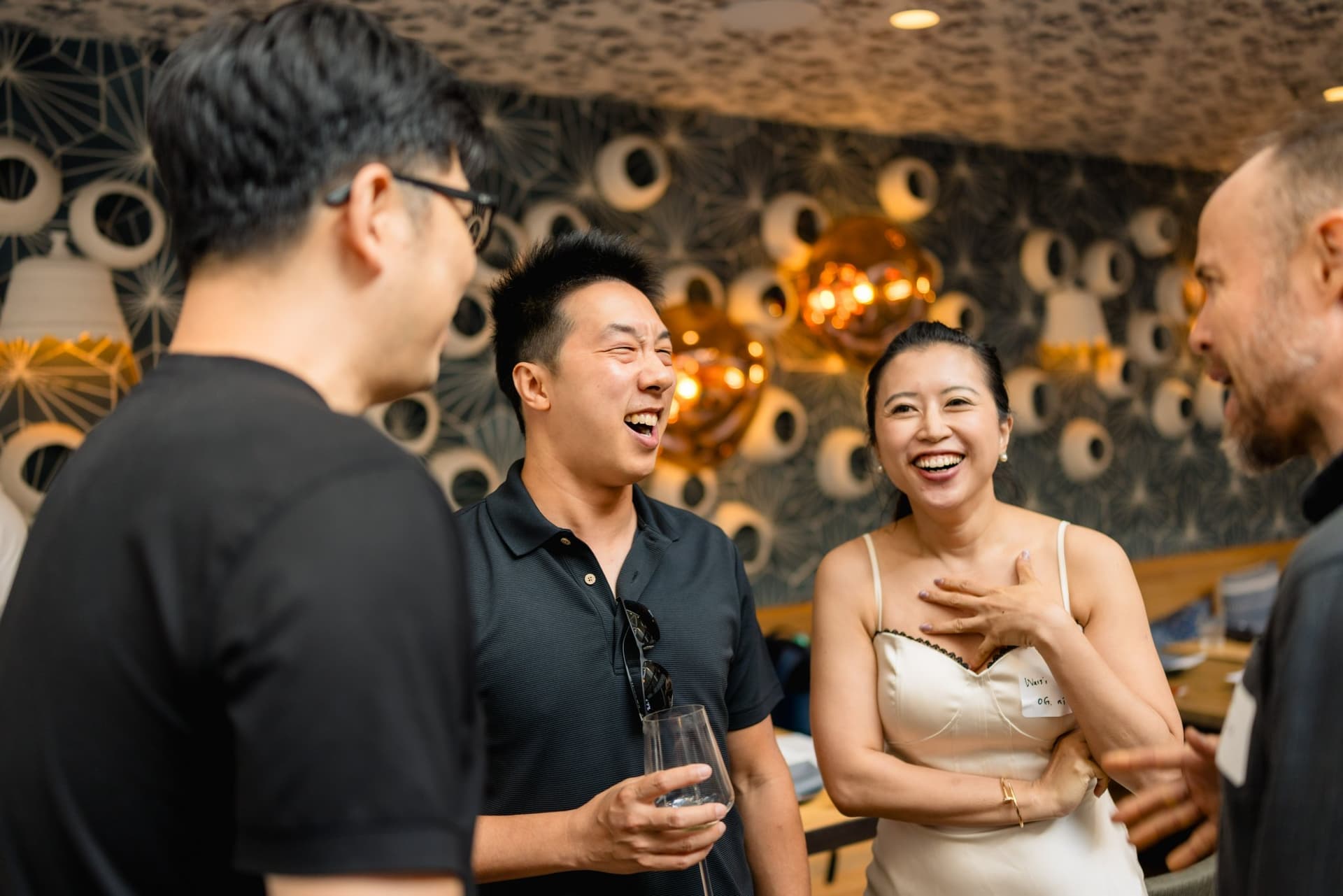 Guests in candid conversation at Apollo, the AI Accelerator powered by 0G and Stanford Builders, in Los Altos, Bay Area by JY Studio