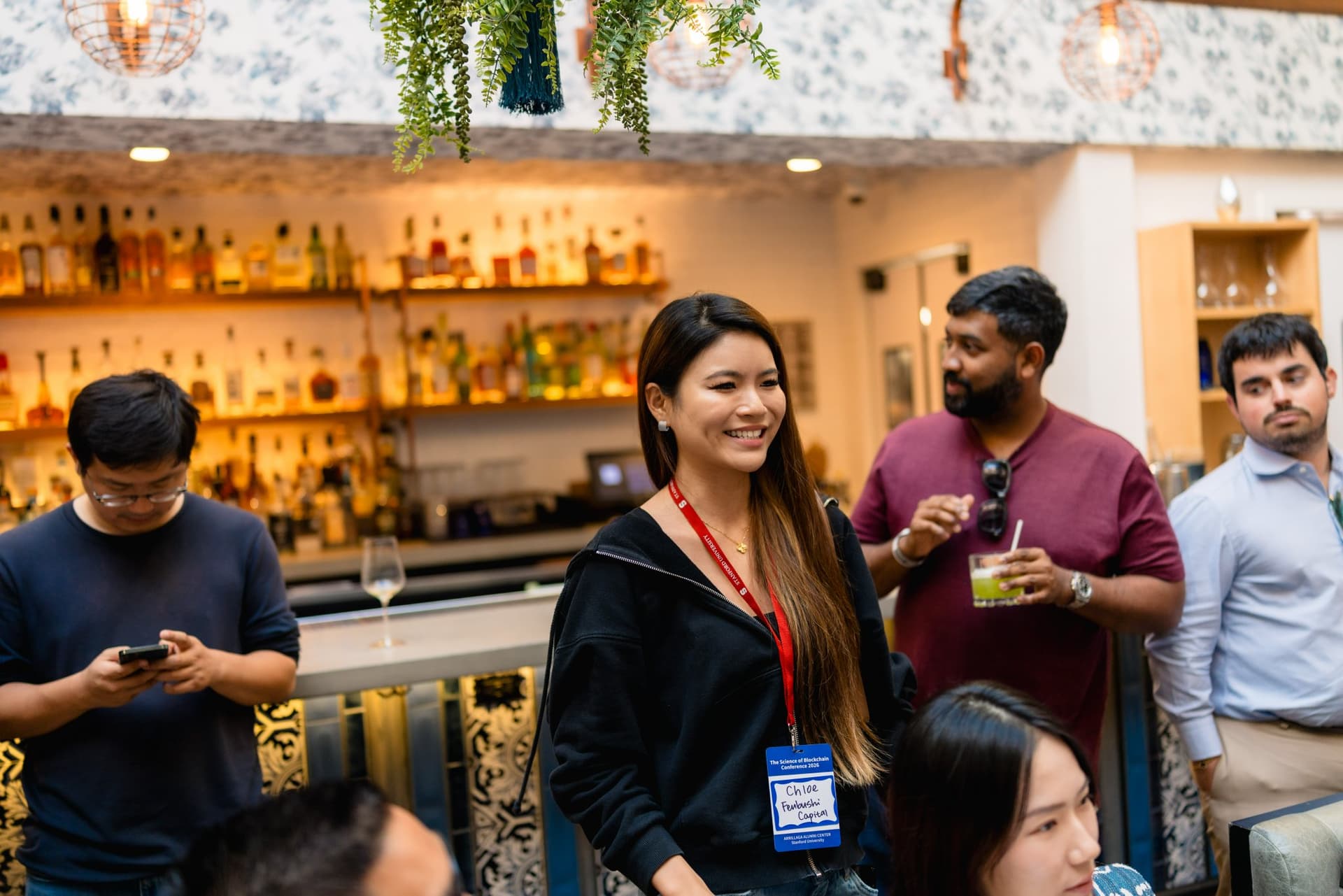 AI accelerator participants exchanging ideas at the Apollo AI Accelerator mixer in Los Altos by JY Studio