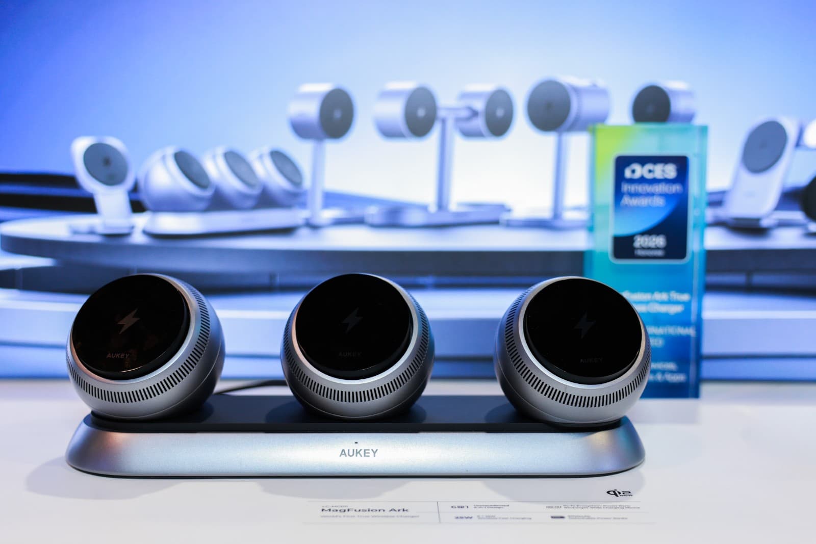 CES 2026 event coverage for AUKEY booth in Las Vegas by JY Studio