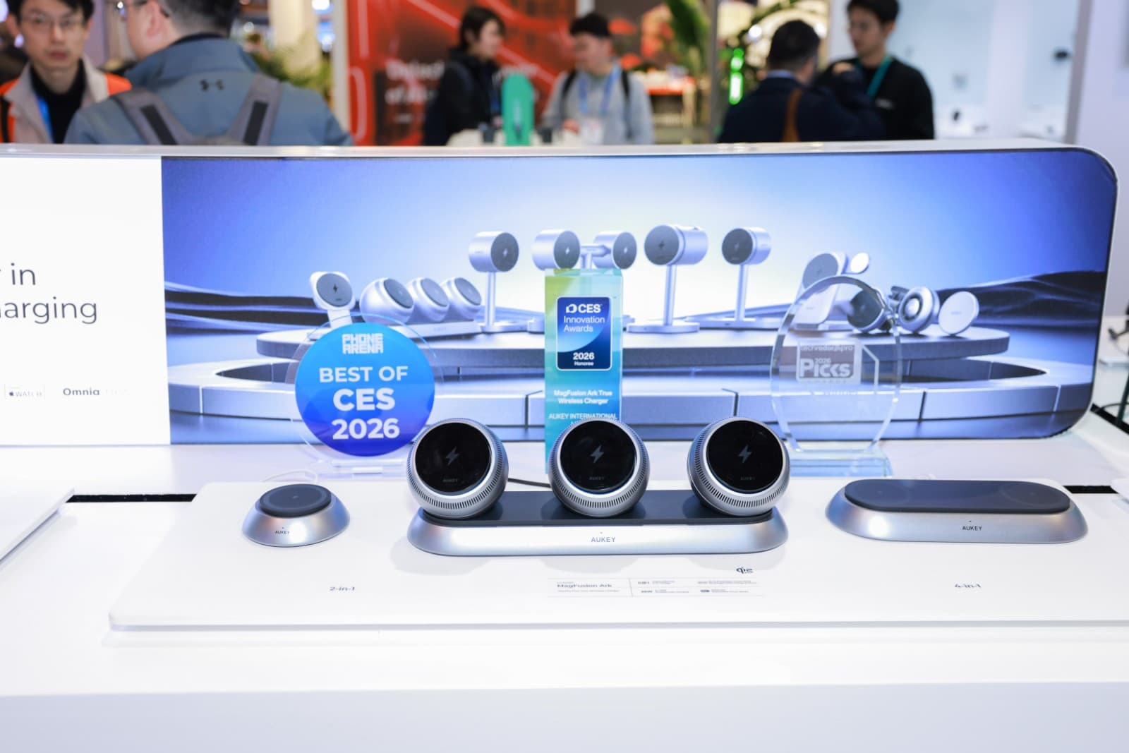 AUKEY exhibition highlights at CES 2026 in Las Vegas by JY Studio