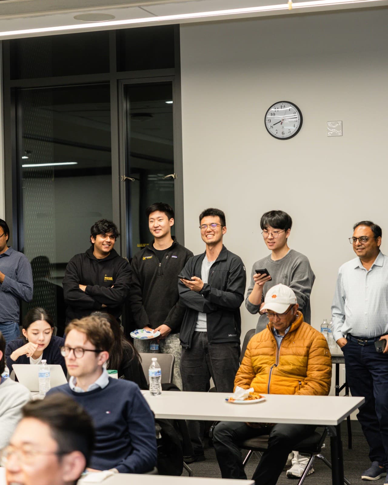 Engaged audience at BNB Chain University Tour blockchain talk at UC Berkeley by JY Studio