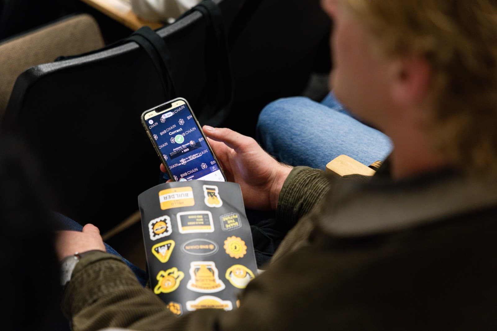 Hands-on blockchain workshop at BNB Chain event at Stanford University campus by JY Studio