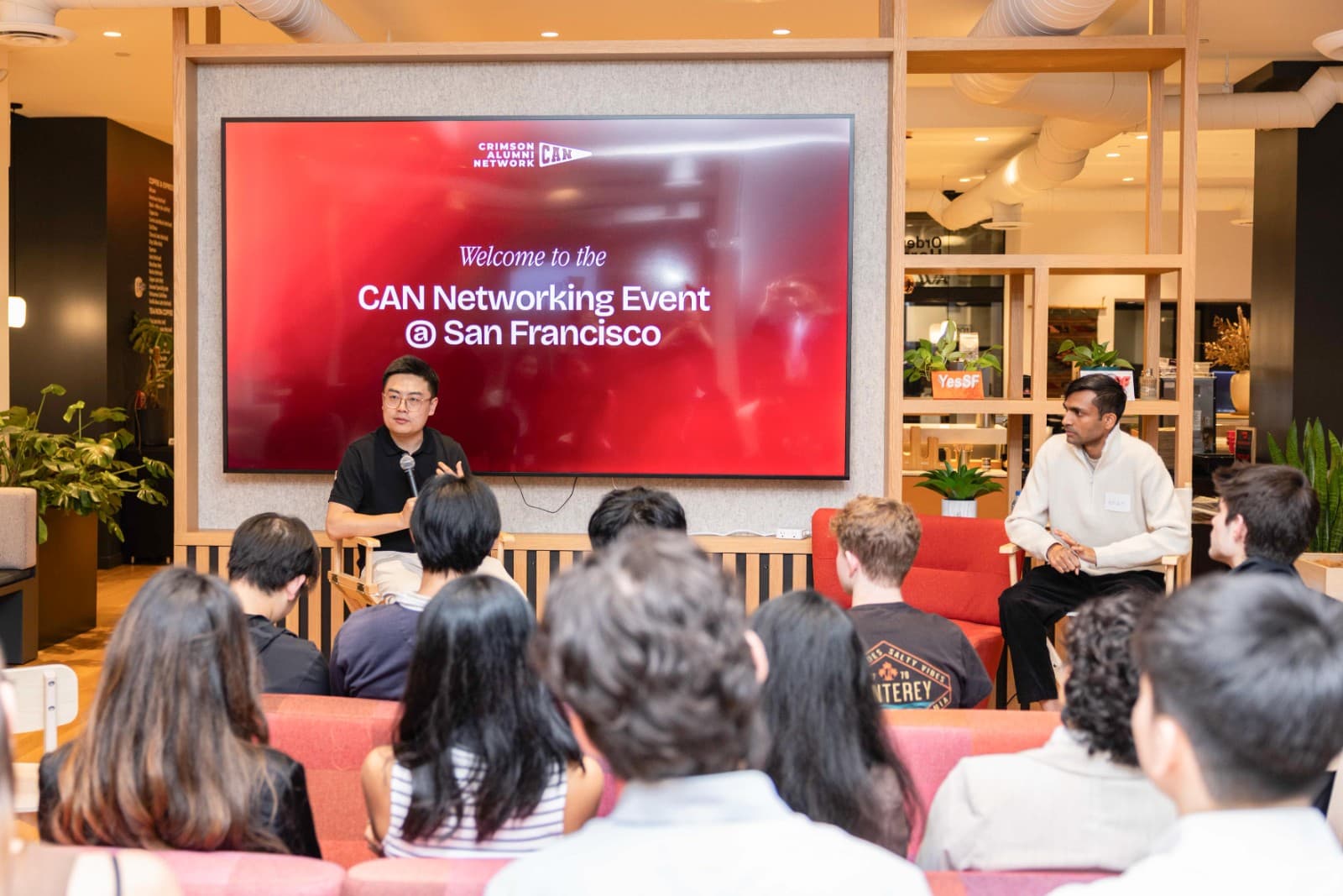 Harvard graduates networking at CAN event at Yes SF in San Francisco Bay Area by JY Studio