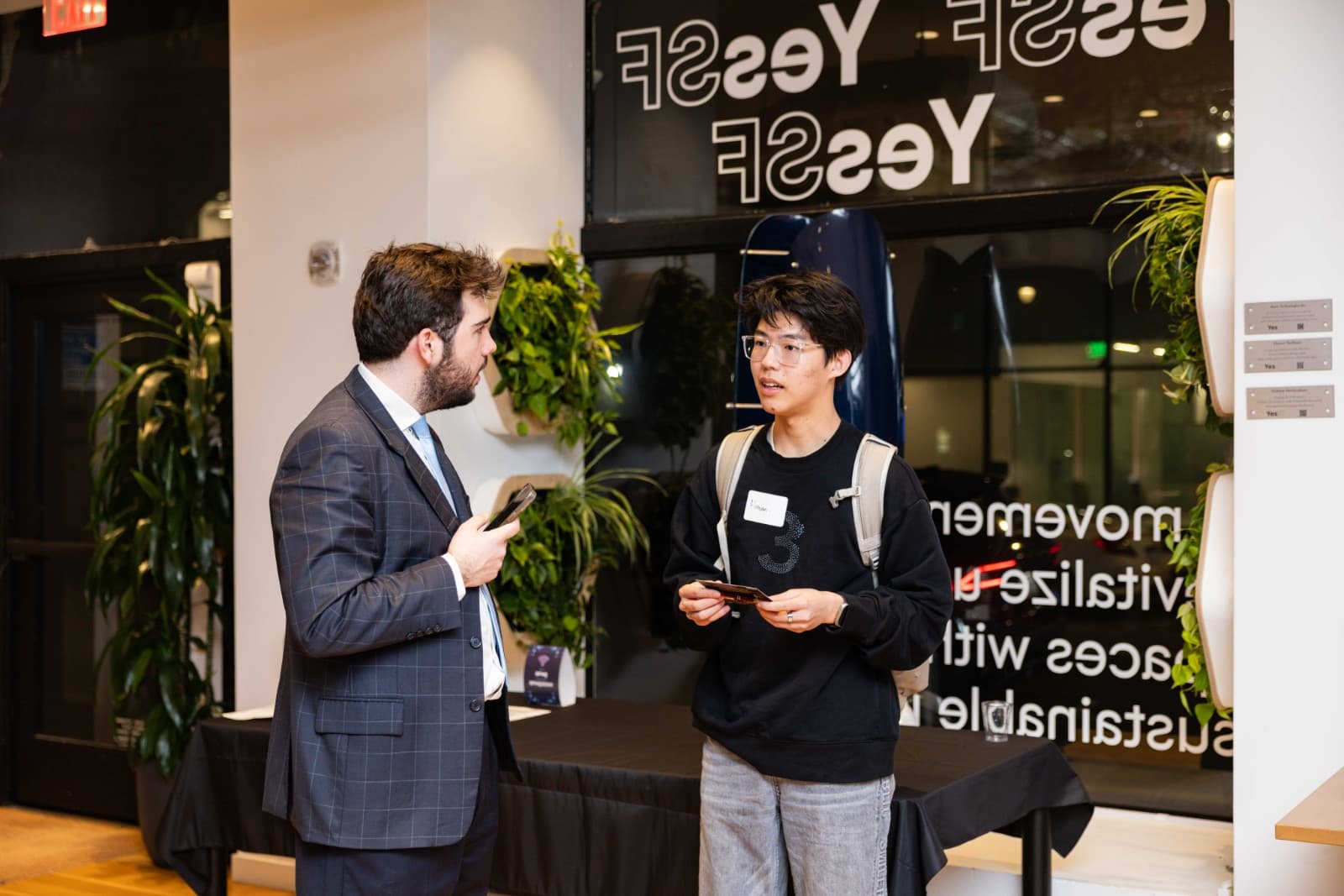 Alumni community celebration at Crimson Alumni Network event in San Francisco by JY Studio