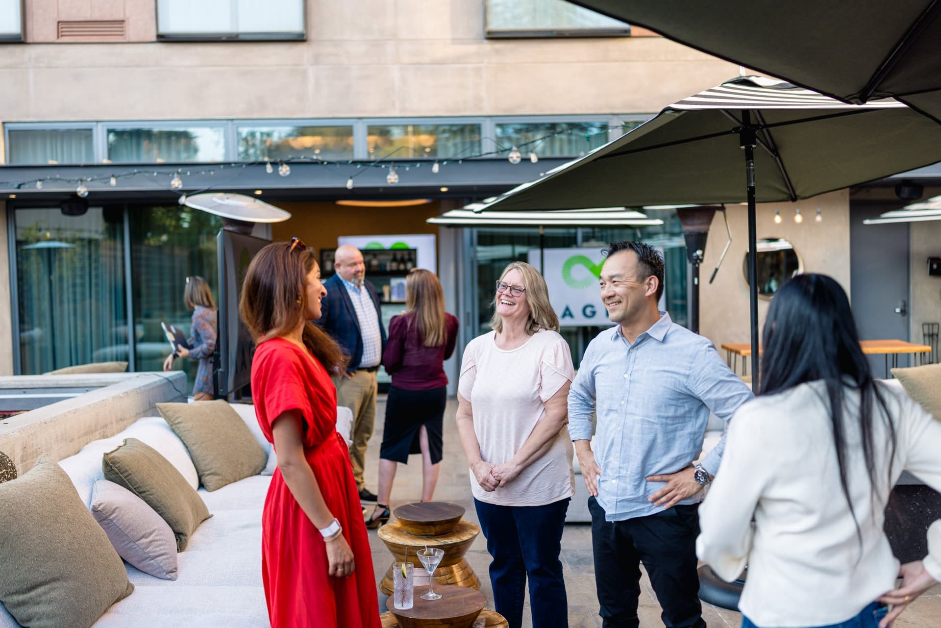 Moderator and panelists in conversation during the Magnus fireside chat in Palo Alto