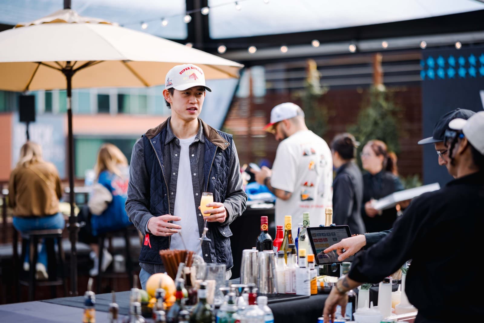 Behind-the-scenes event photography of NFL Super Bowl LX lunch at The Pearl SF San Francisco by JY Studio