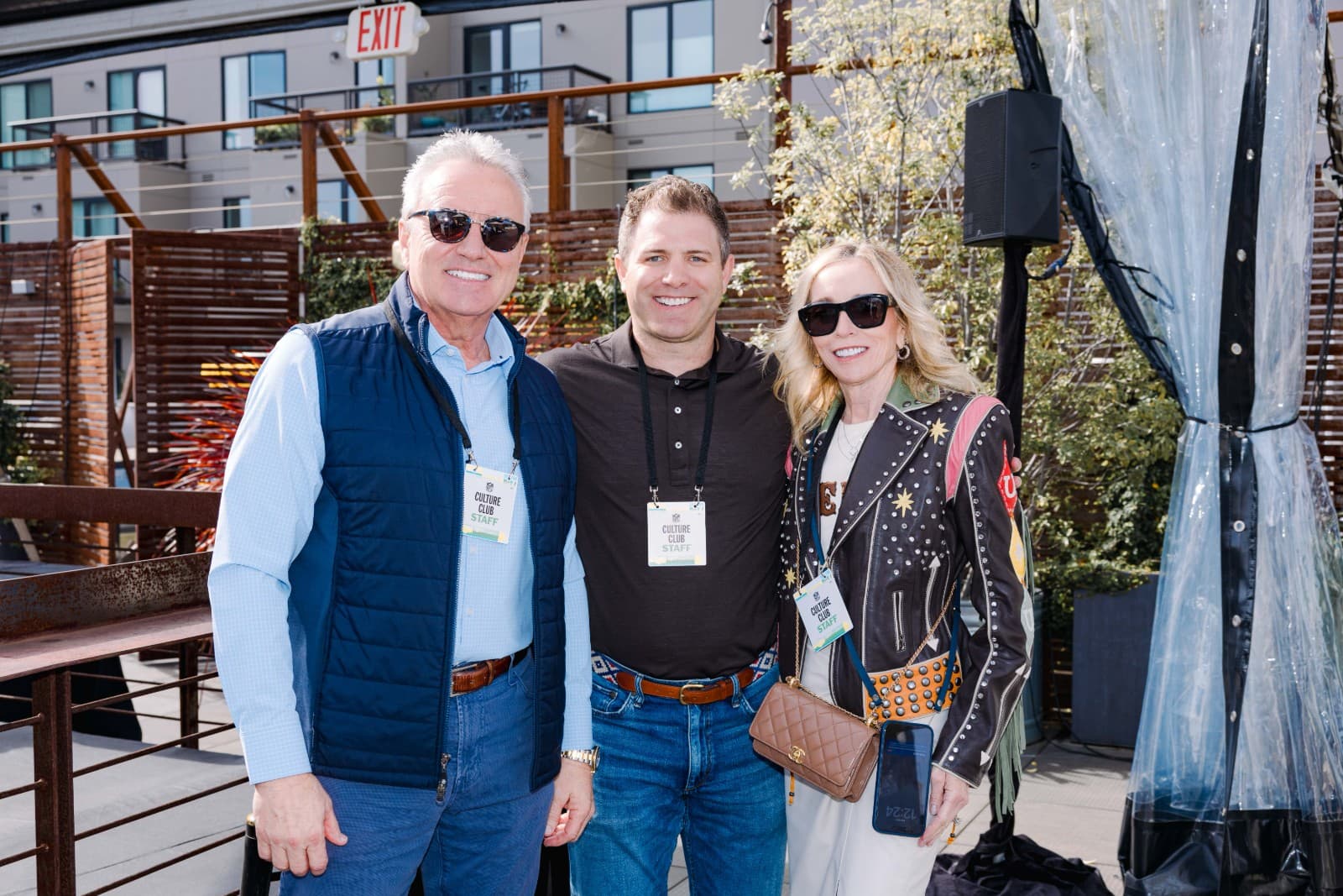 Candid laughter at NFL Super Bowl LX team lunch at The Pearl SF Rooftop in San Francisco by JY Studio