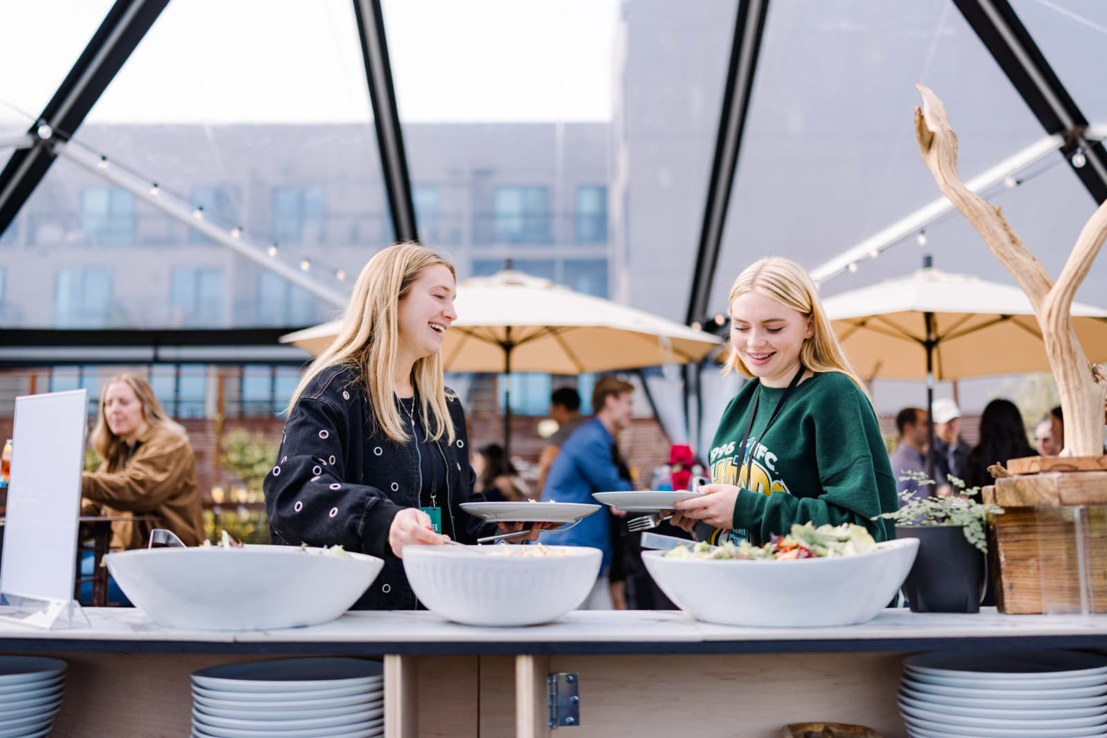 Candid interactions at NFL Super Bowl LX marketing lunch at The Pearl SF in San Francisco by JY Studio