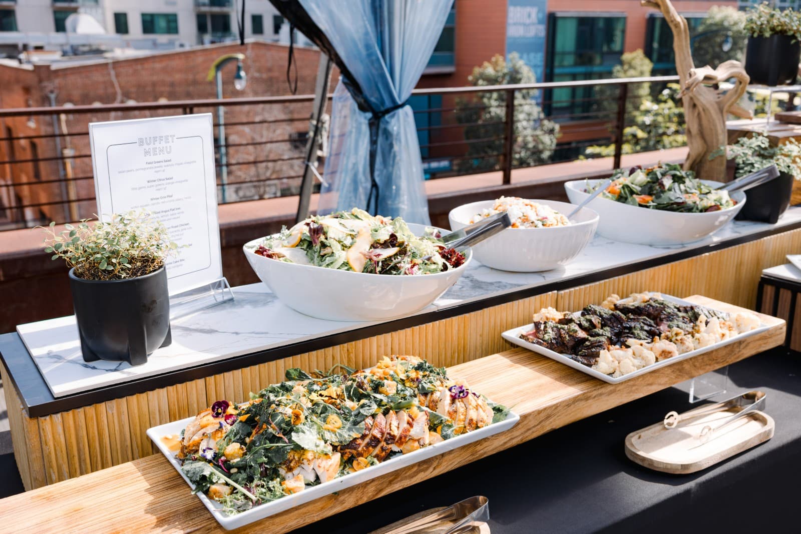 NFL marketing team at Super Bowl LX week lunch at The Pearl SF Rooftop in San Francisco by JY Studio