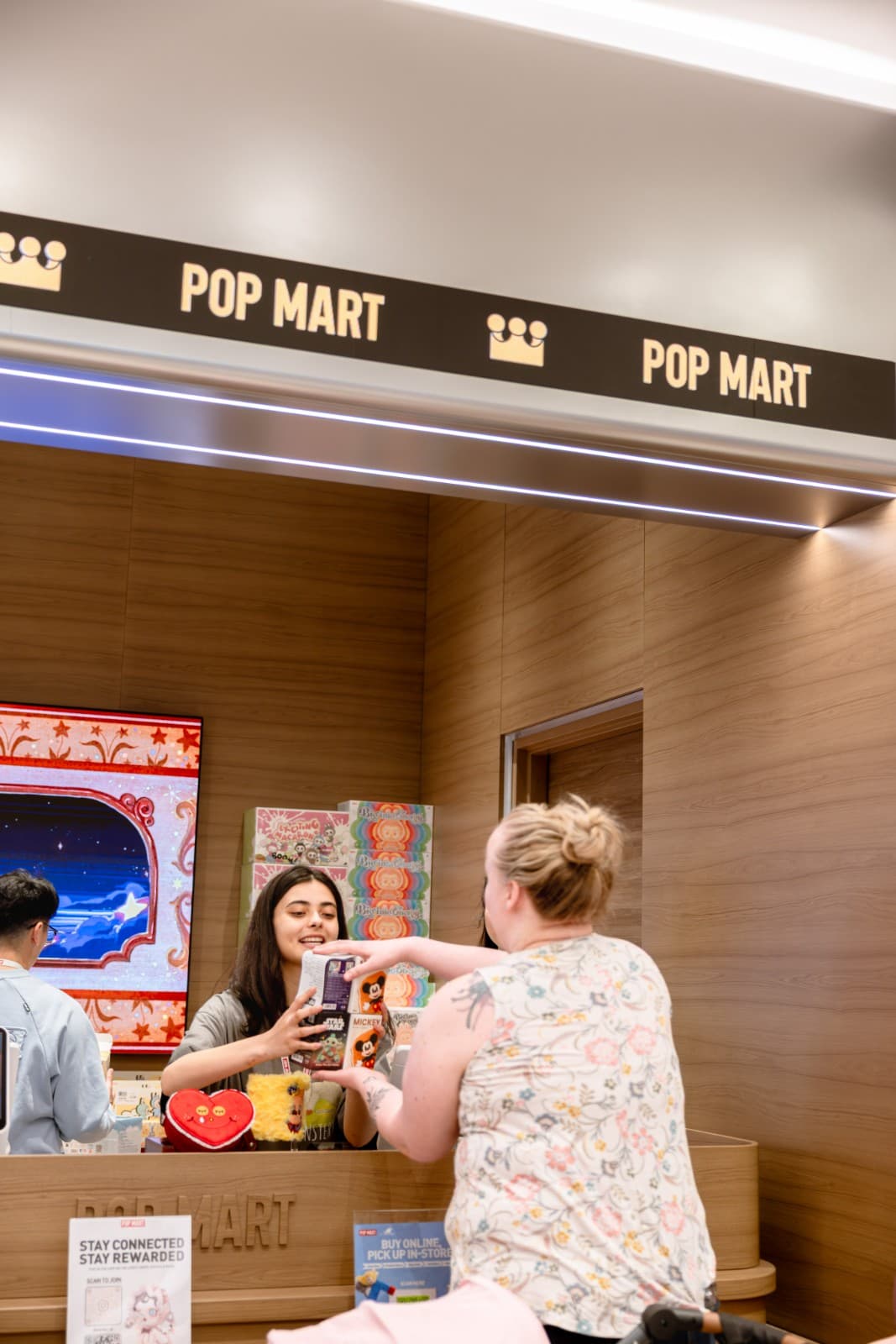 Community gathering and fan meetup at Pop Mart grand opening Hillsdale Mall San Mateo Bay Area by JY Studio