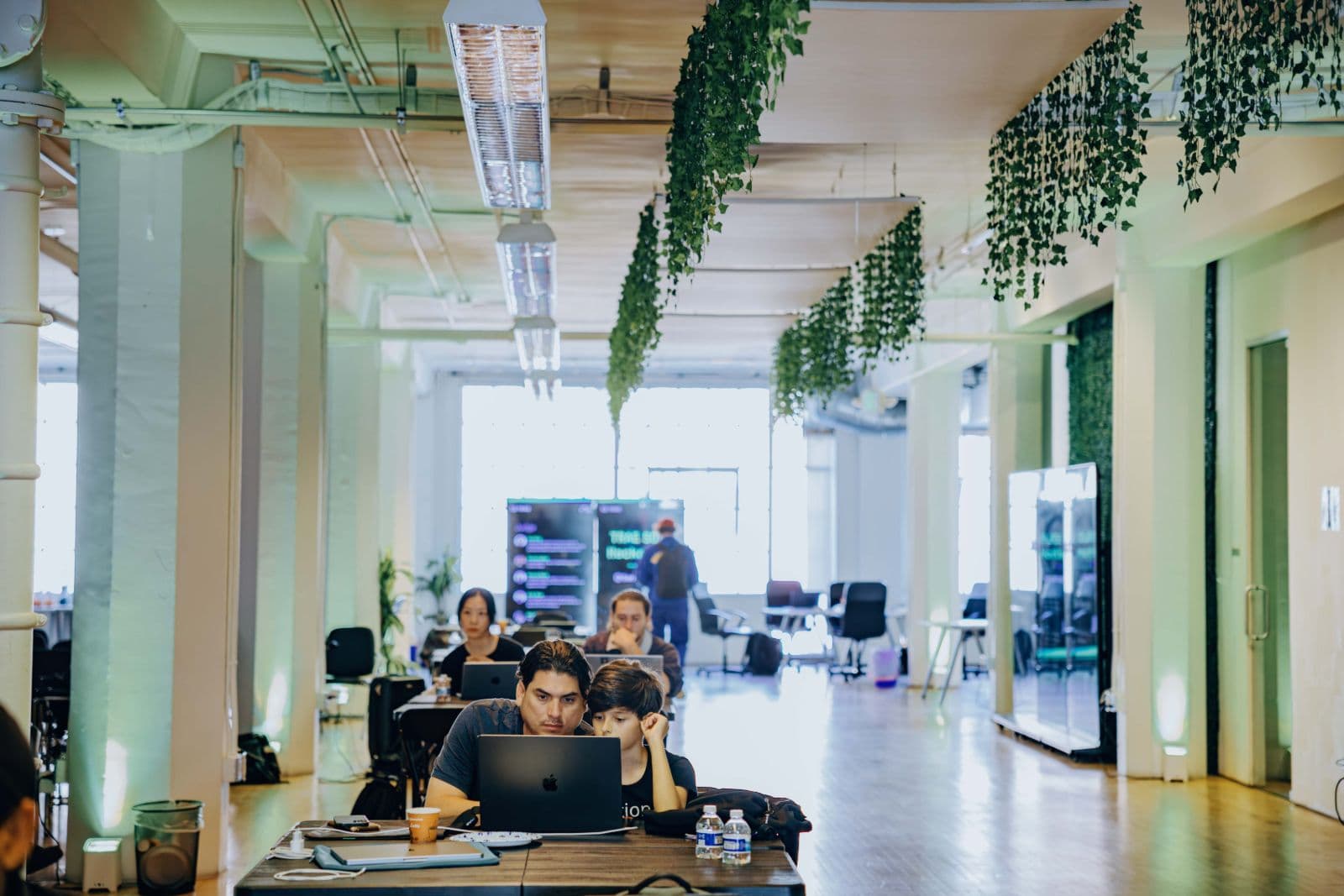 Intense coding competition moments at TRAE Hackathon in Silicon Valley by JY Studio