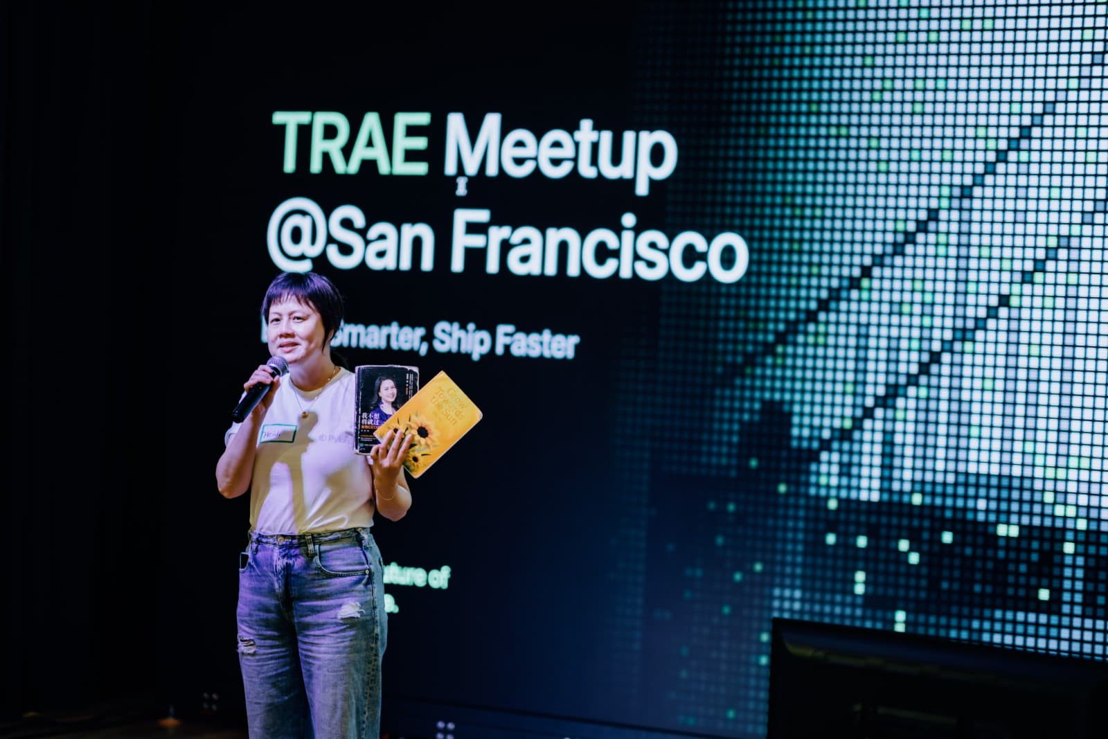 Tech community gathering and professional networking at TRAE Meetup in San Francisco Bay Area by JY Studio