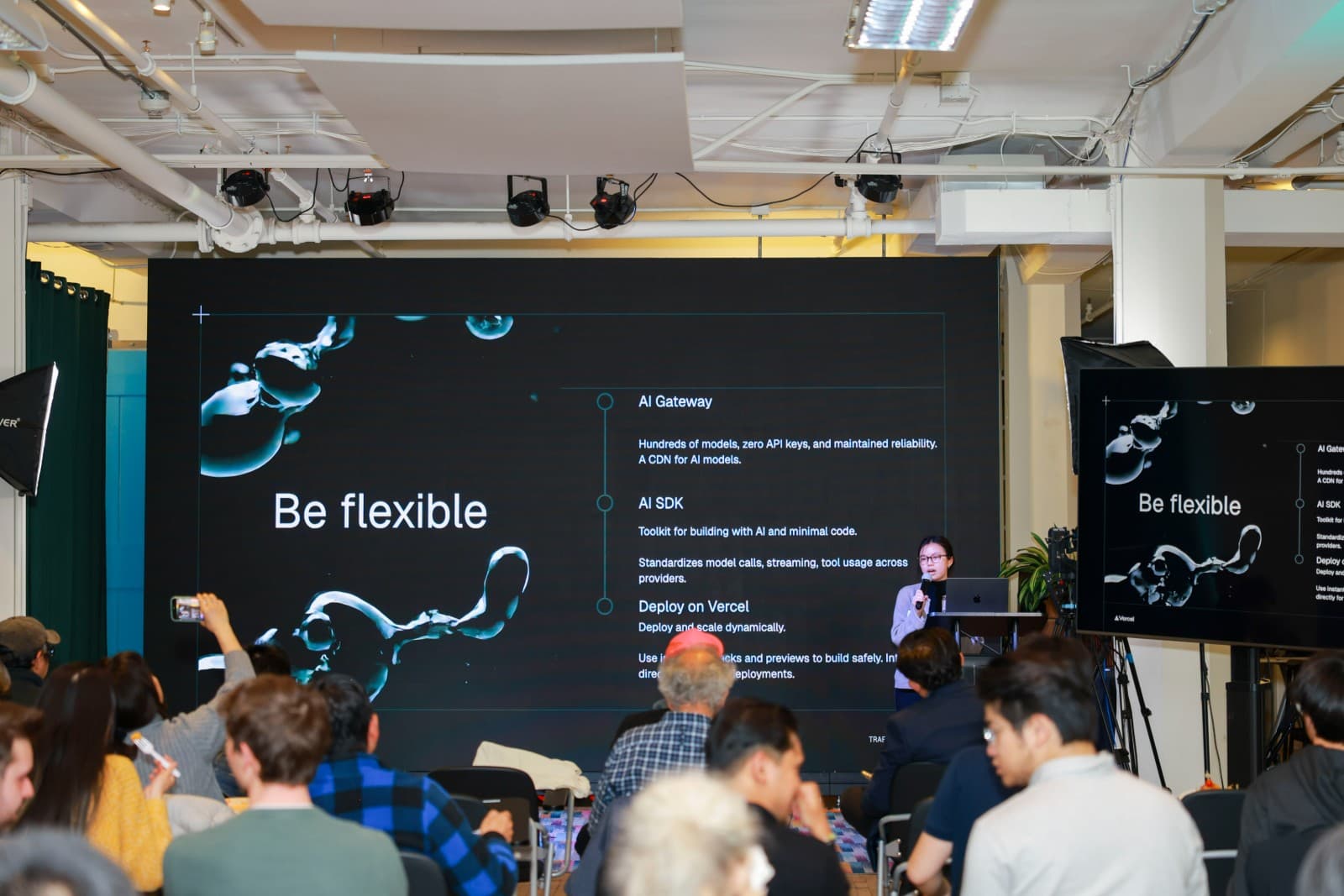 Professional connections and collaboration at TRAE Meetup tech networking event in Silicon Valley by JY Studio