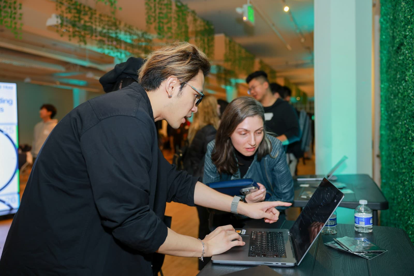 Industry leaders and developers networking at TRAE Meetup in San Francisco Bay Area by JY Studio