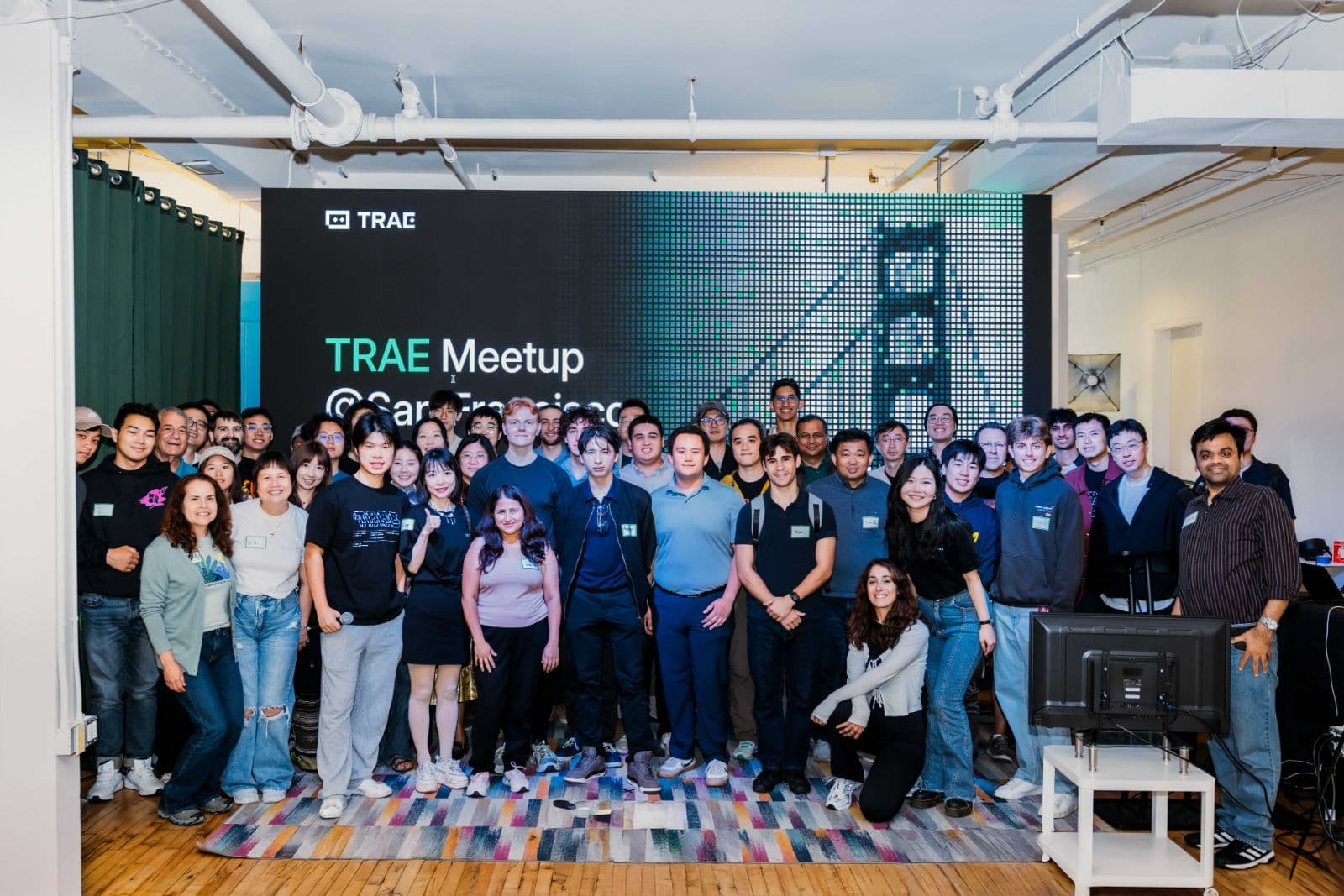 Documenting professional connections being made at TRAE Meetup in Bay Area by JY Studio