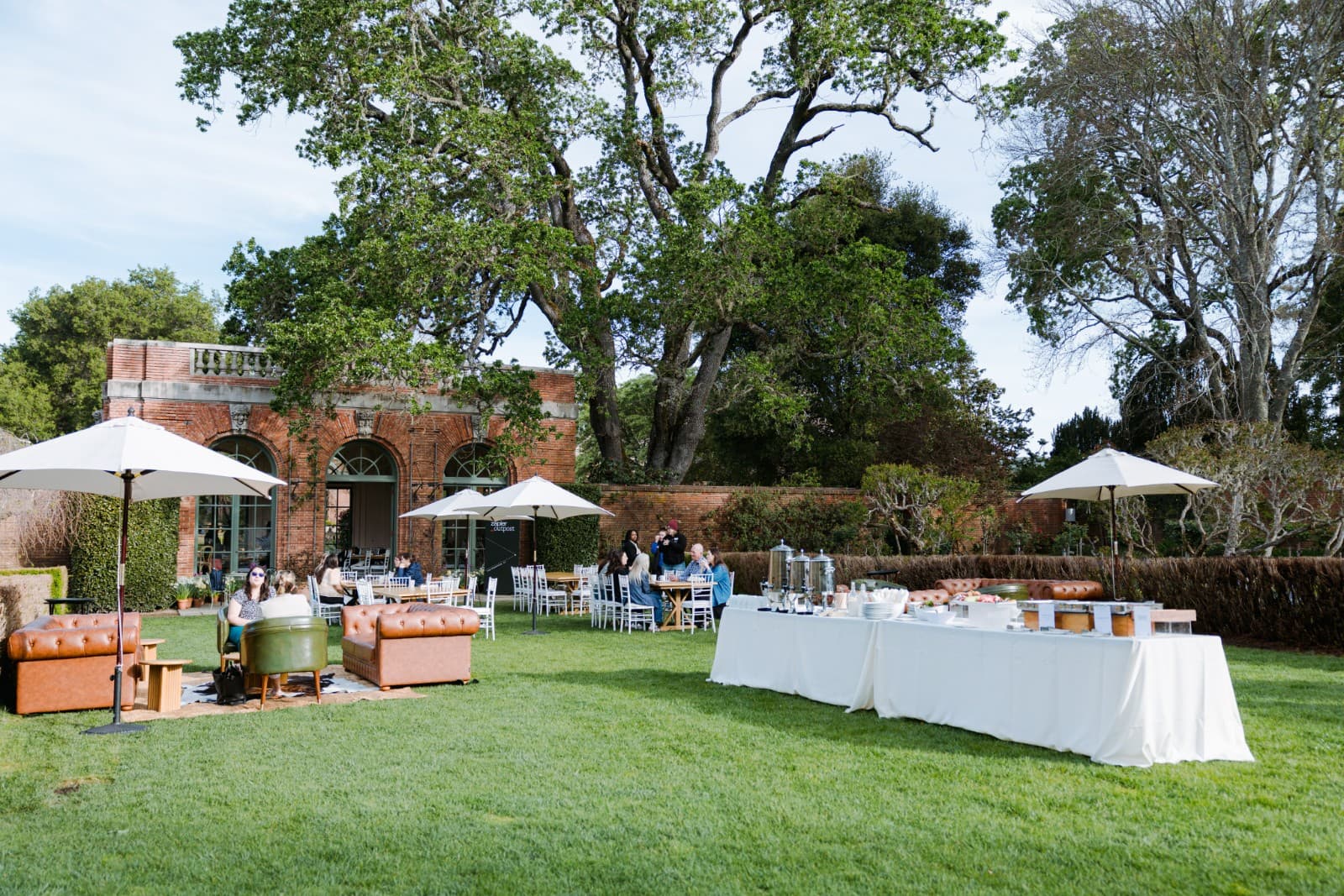 Interactive workshop moment at Zapier Outpost event at Filoli Garden Woodside by JY Studio