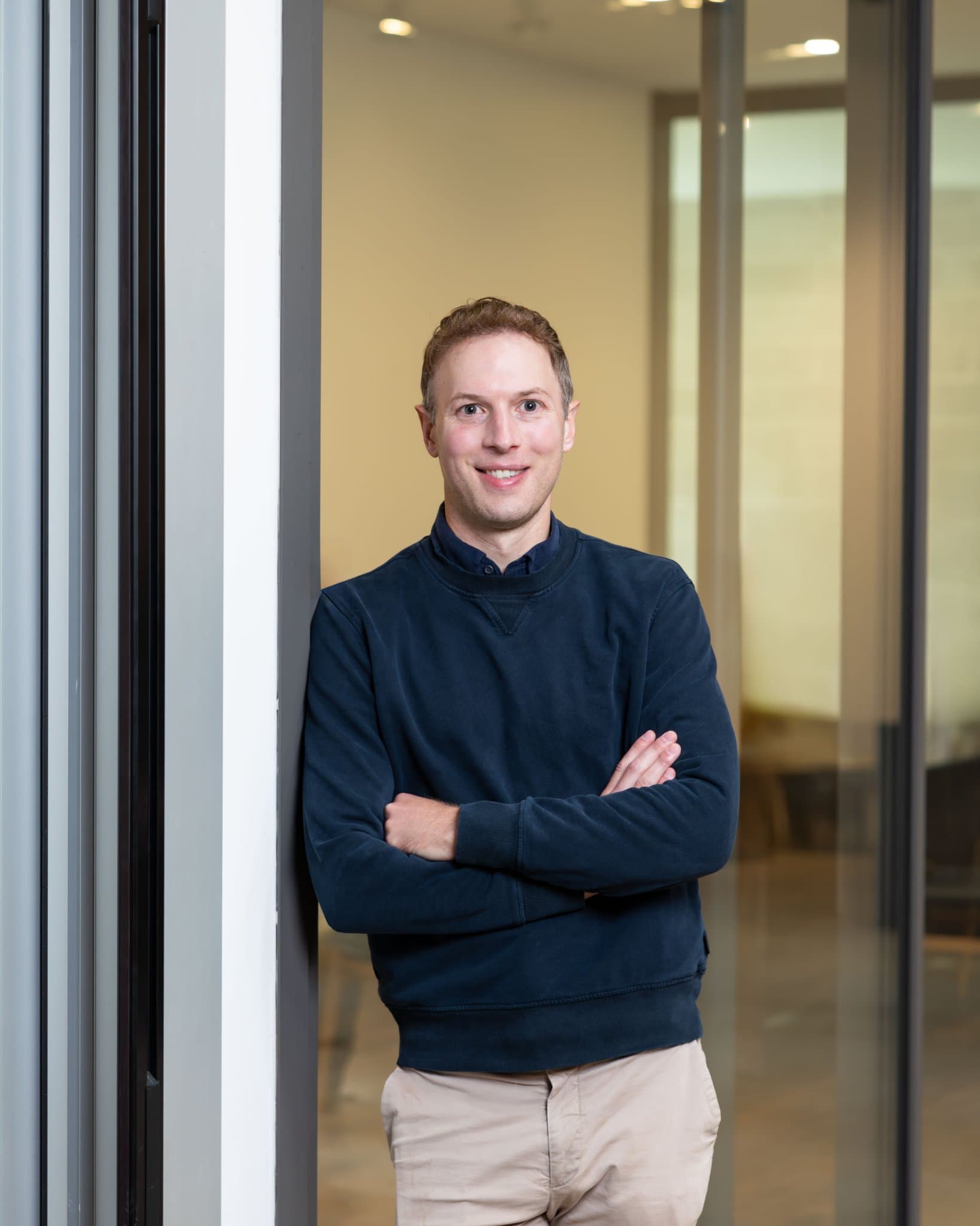 Adaption AI executive headshot session on-site in San Francisco for team page and press kit branding by JY Studio