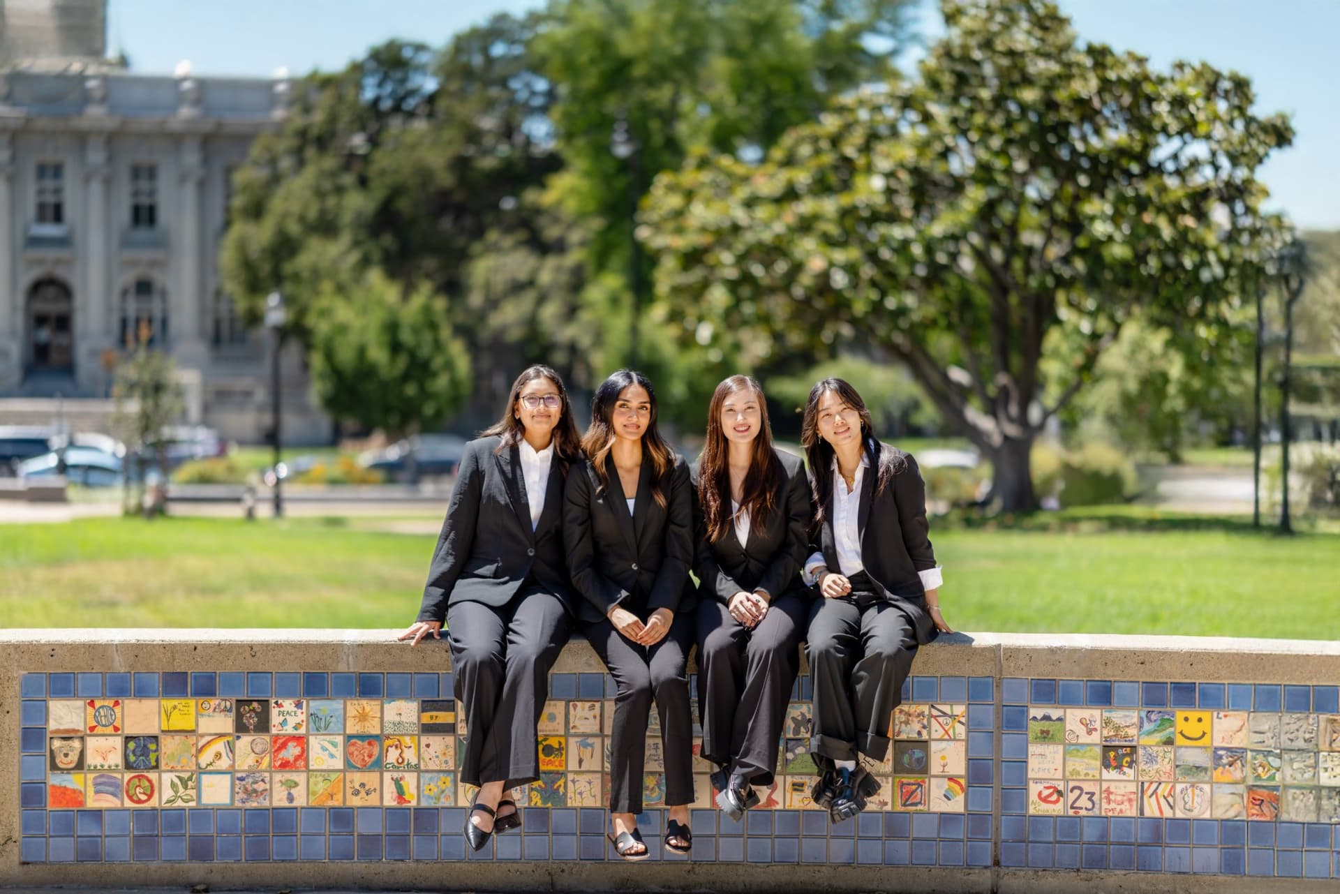 On-site Upwork team group portrait session in San Francisco Bay Area for press kit and About page by JY Studio
