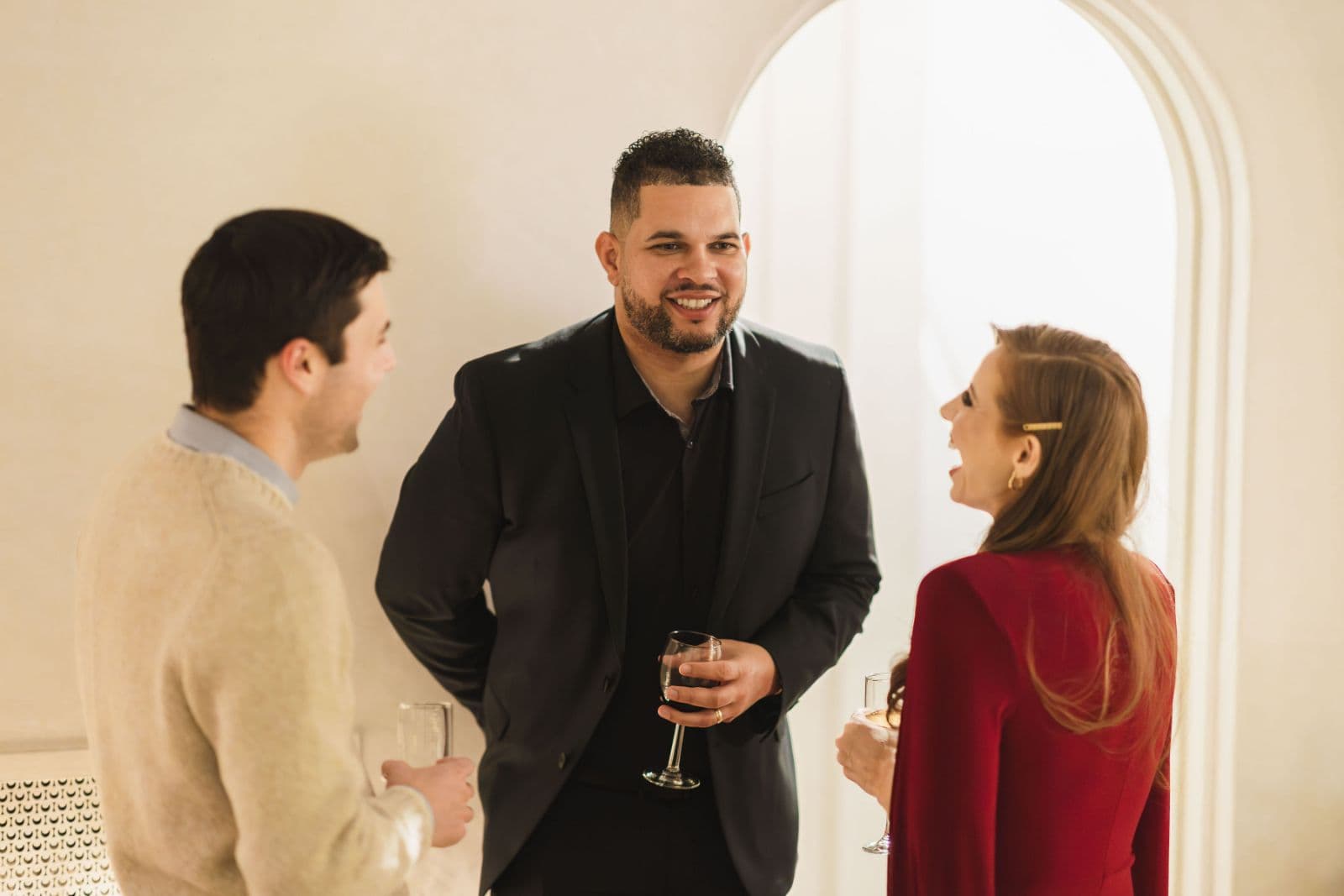 Candid party moments at Oakland holiday celebration by JY Studio