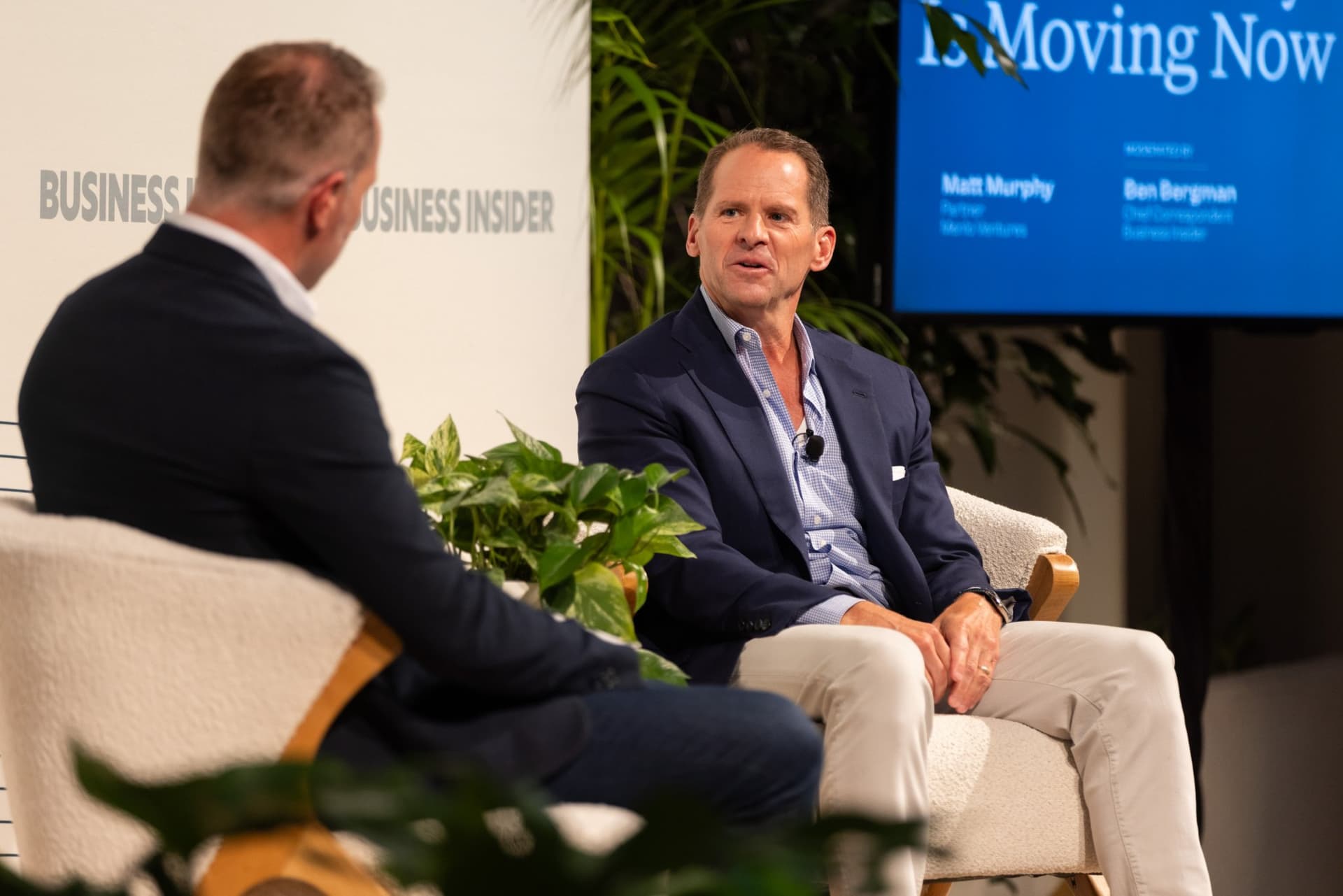 Menlo Ventures partner Matt Murphy speaking at Business Insider Tech Insider: Growth Mode at The Pearl SF by JY Studio
