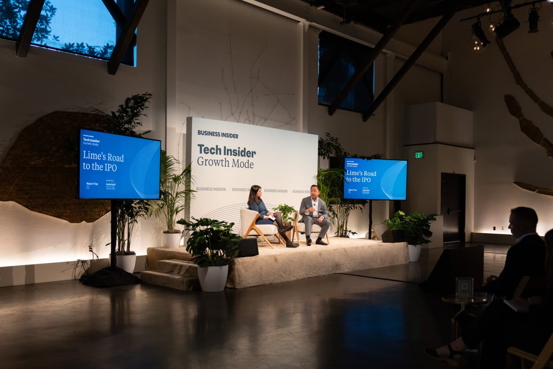 Wide view of the venue during Lime's Road to the IPO at Business Insider Tech Insider: Growth Mode at The Pearl SF during SF Tech Week 2026 in San Francisco by JY Studio