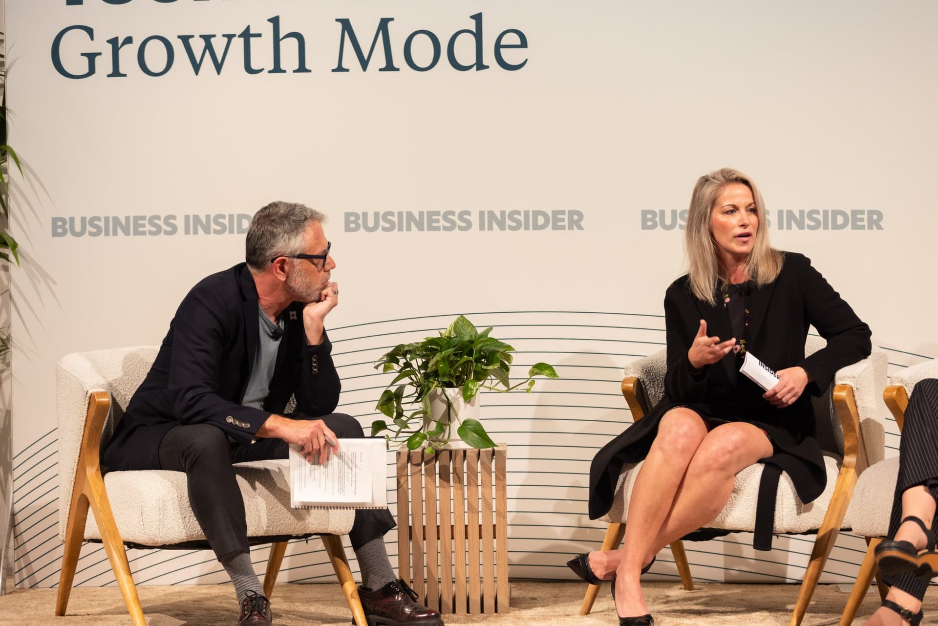 Fidelity's Lenka Haase speaking during the Life after IPO panel at Business Insider Tech Insider: Growth Mode at The Pearl SF during SF Tech Week 2026 in San Francisco by JY Studio