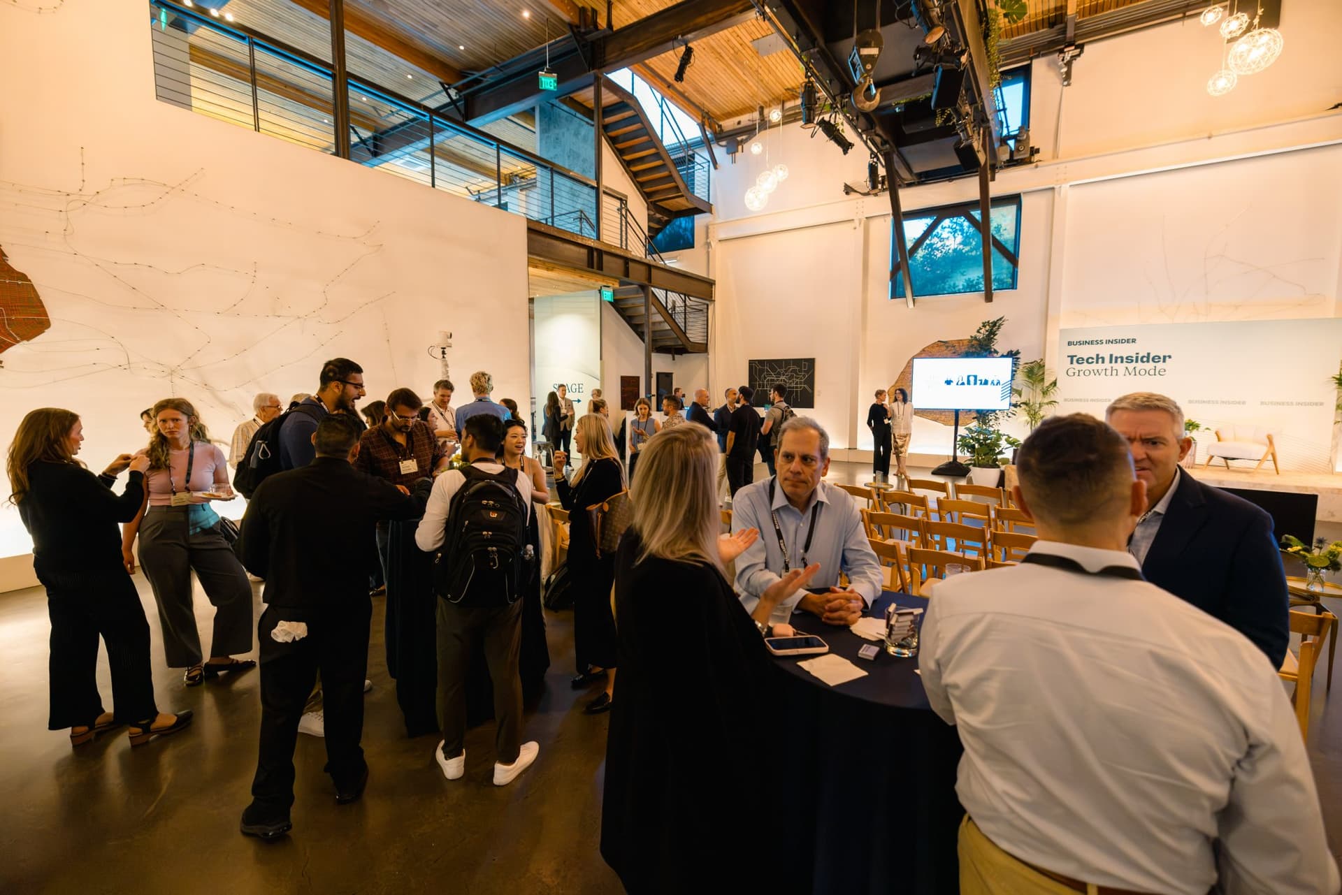 Networking reception after Business Insider Tech Insider: Growth Mode at The Pearl SF in San Francisco by JY Studio