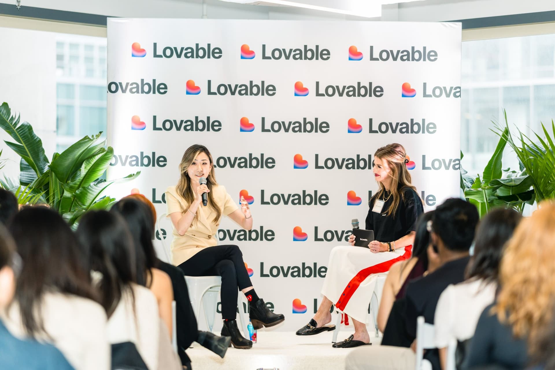 From Idea to Impact: Fireside Chat with Jean Kang event photography in Lovable Office, San Francisco by JY Studio